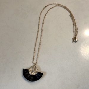 Banana Republic Factory Necklace Gold with Black Detail